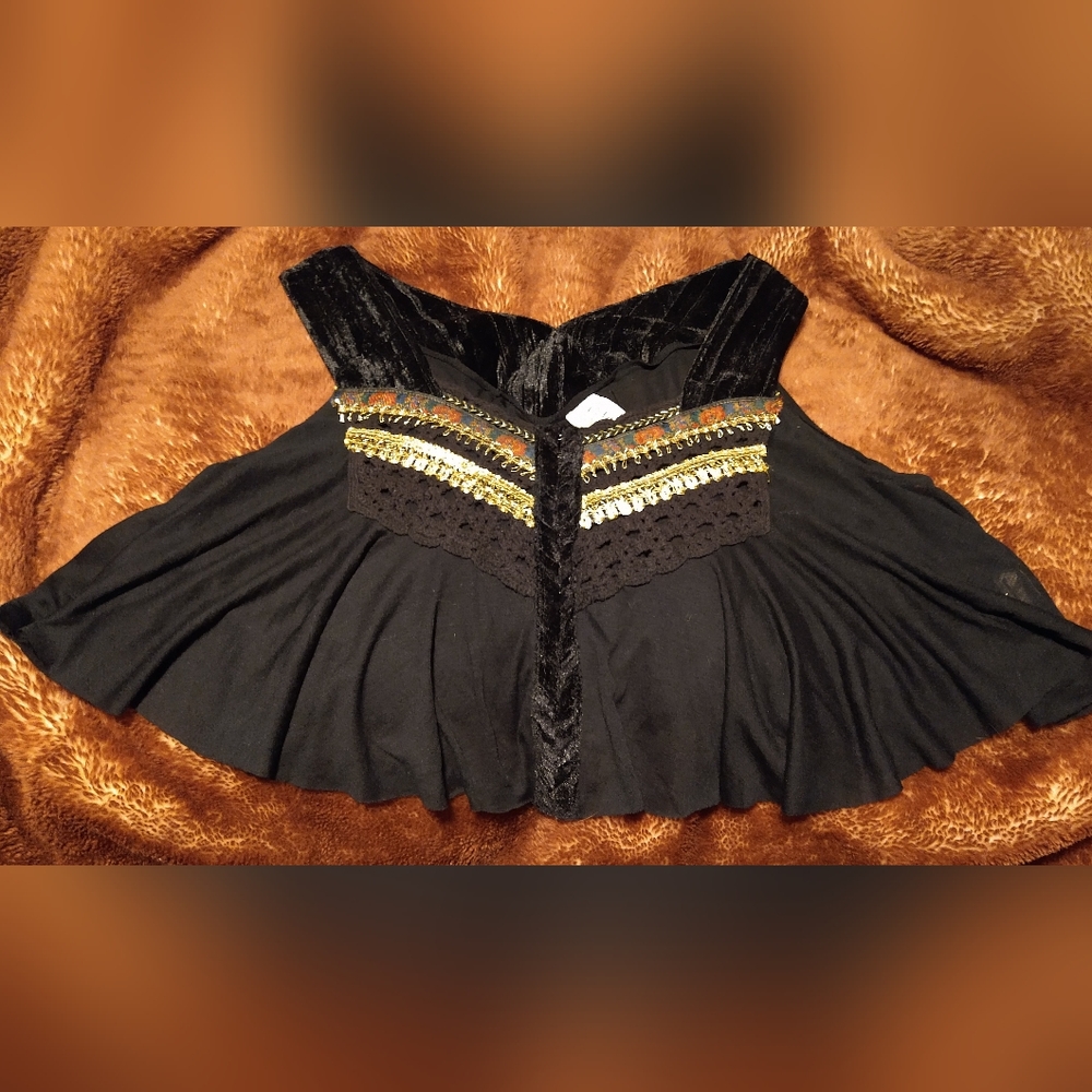 Free People Boho Crop Top XS